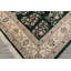 Tapis vintage émeraude en laine noué à la main 7 pi 8 po x 10 pi
