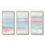 Metallic Shabby Pink II - Shabby Elegance, ensemble de 3 toiles d'art encadrées