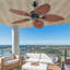 50" 5-Tropical Palm Leaf  outdoor Ceiling Fans With Remote And not Lights-1046477704