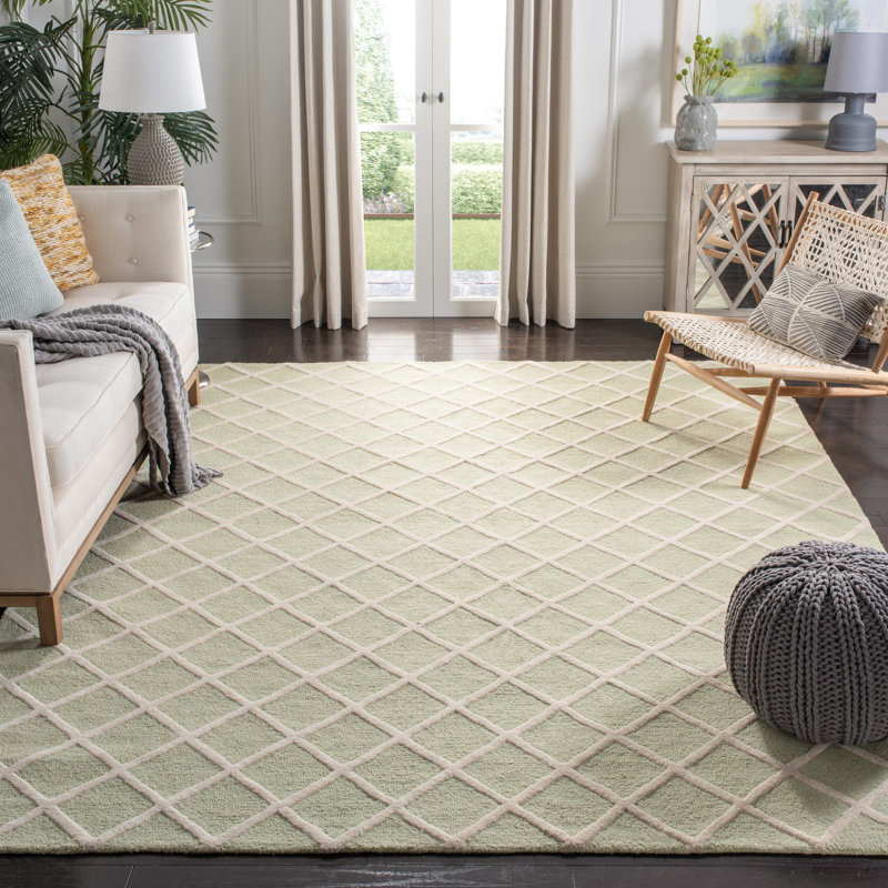 Tapis en laine touffeté à la main Sanyla, Rectangle 4 pi x 6 pi