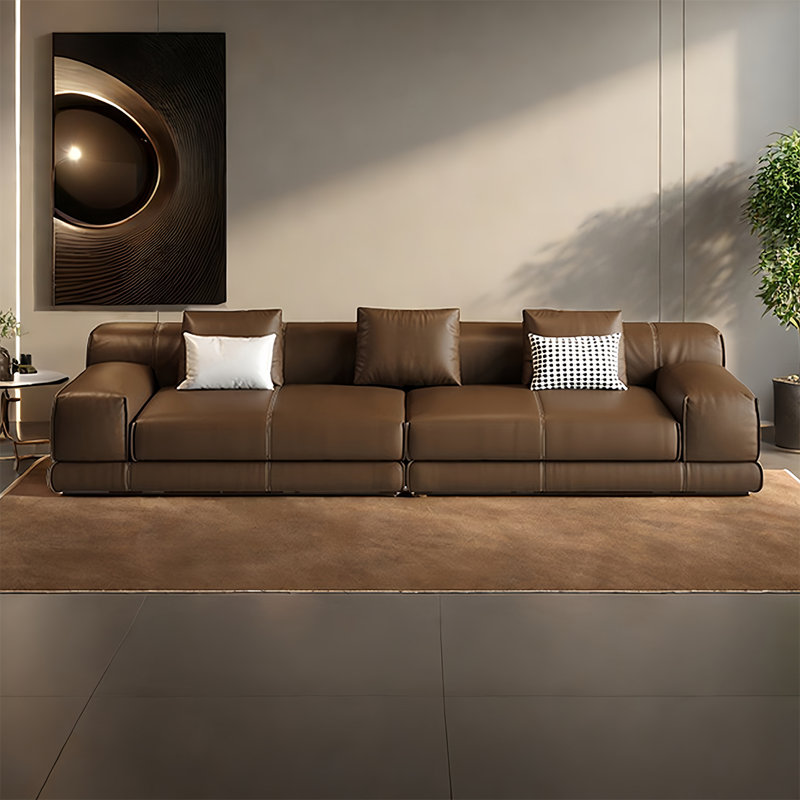Canapé de style tofu moderne et minimaliste, H 31,49 po x l 149,6 po x P 39,37 po, 7