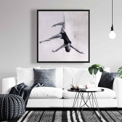 Dancer on Aerial Silks - Sports Canvas Bathroom Decor | Home