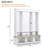 Elegant APP Controlled LED Light Hall Tree with 9 Hooks, Roman Column Design Natural Storage Bench with 3 Large Cabinets, Farmhouse Entryway Organizer with Shelves for Hallway, White-764336776