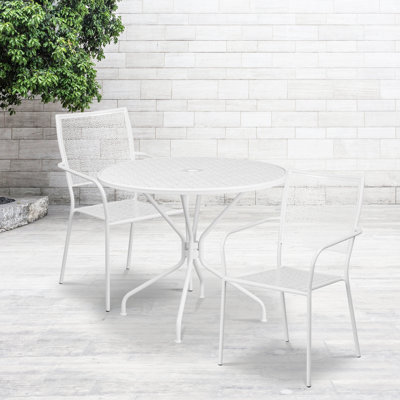 Ensemble de table de patio intérieur et extérieur 35,25 po Amaaya