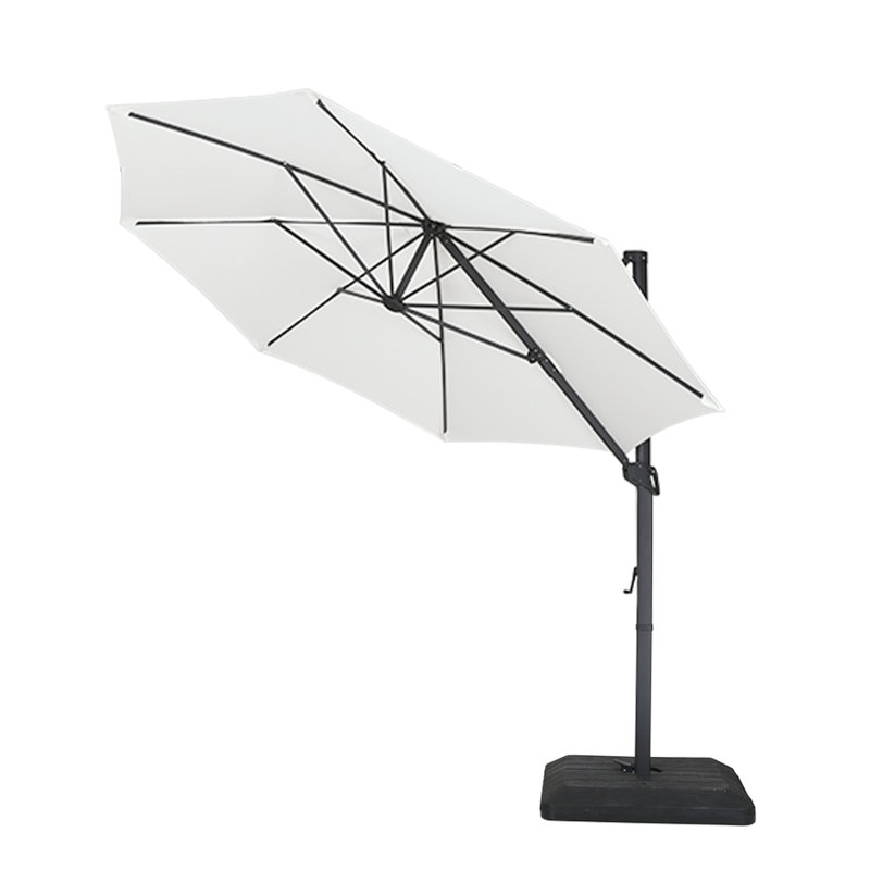 champagne patio umbrella PURPLE LEAF 10' X 10' Patio Umbrella, Outdoor Cantilever Umbrella with  Champagne Post, Hanging Offset Umbrella for Pool, Deck Garden Beige