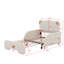 Canapé-lit simple tapissier extensible de taille XL, tête de lit en forme d'ours