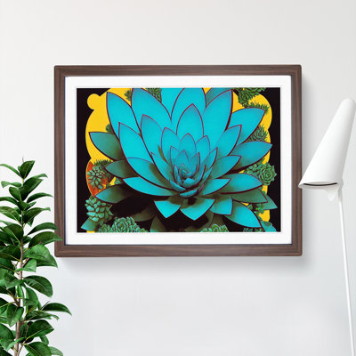 Splendid Succulent Plant - Framed Print