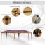 Tente escamotable 10 pi x 19,2 pi Outsunny-2094138788