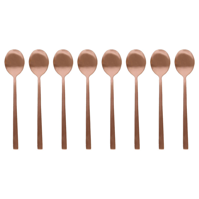 Argon Tableware Stainless Steel Teaspoons, Copper