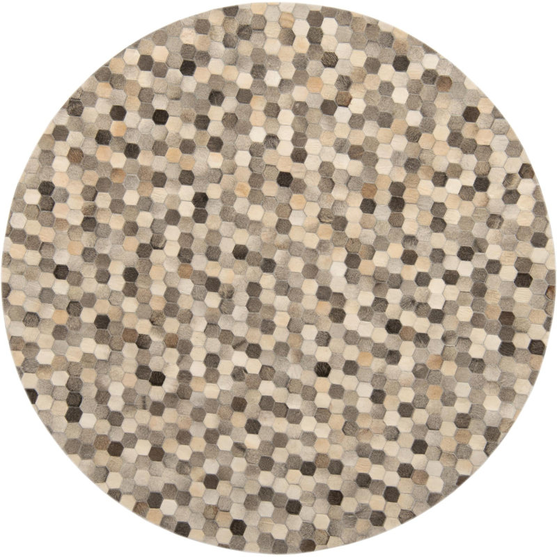 Shasa Abstract Indoor Rug, Round 7'10"