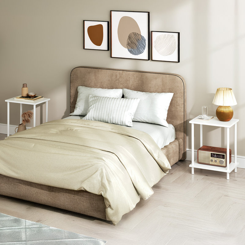 Petite table de bout 19,7 po Petrillo, Blanc