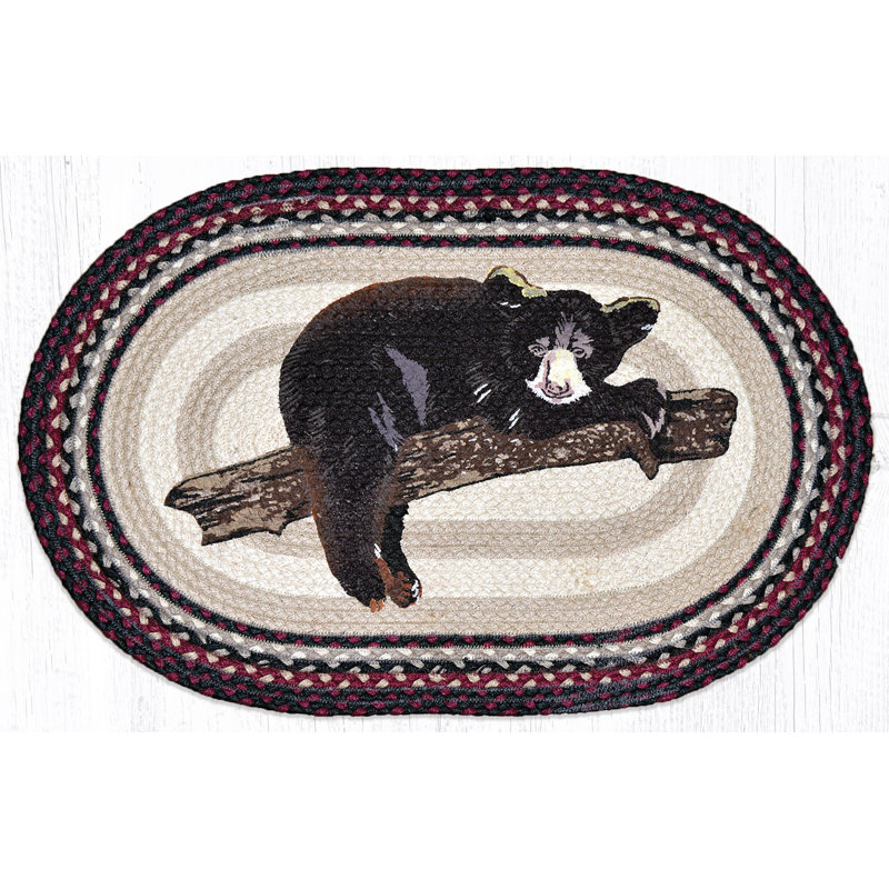 Tapis de terre en jute naturel tressé à la main 30 po