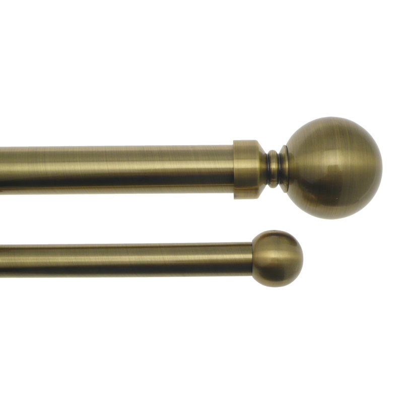 Nico 10cm Double Curtain Pole, Bronze