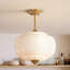 Glass Semi Flush Mount