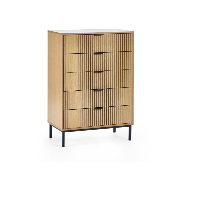 Basanti 72cm W 5 - Drawer Chest of Drawers