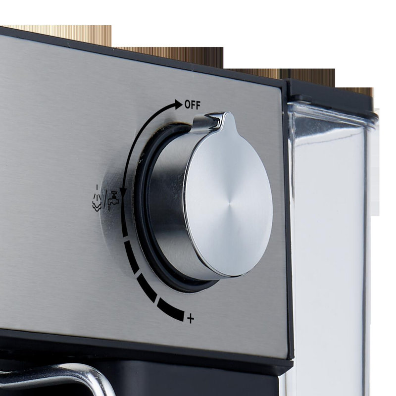 Machine à espresso et cappuccino 15 bars avec mousseur à lait en acier inoxydable