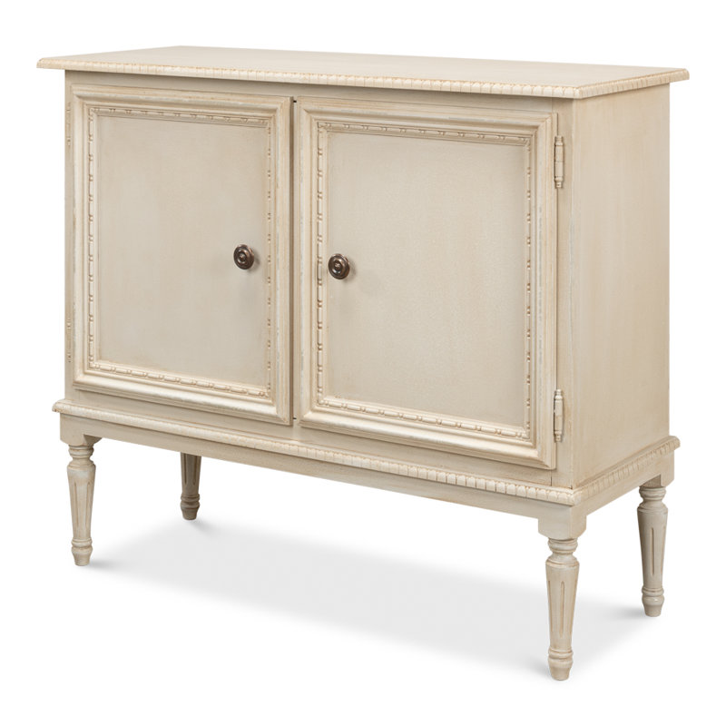 Forsythe 42'' W Solid Wood Sideboard, Bright Lime White