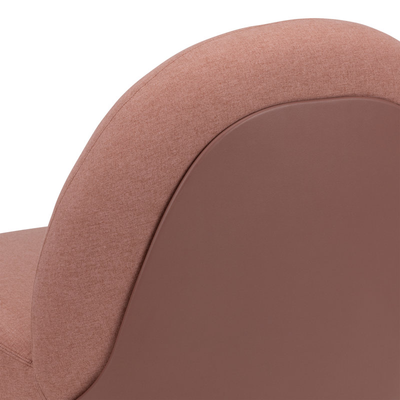 Chaise longue moelleuse et moelleuse, Orange