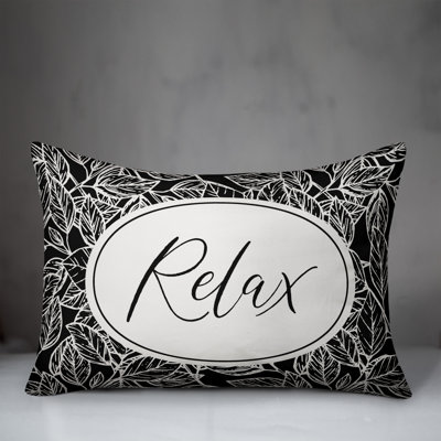 Relax Leaf Outdoor Rectangular Pillow Cover and Insert