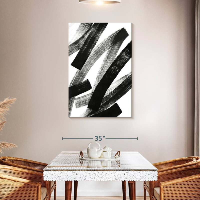 Avery Black Streaks, 45" H x 30" W
