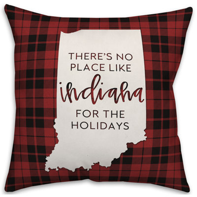  Coussin décoratif Il n'y a pas de place comme chez-soi pour les fêtes