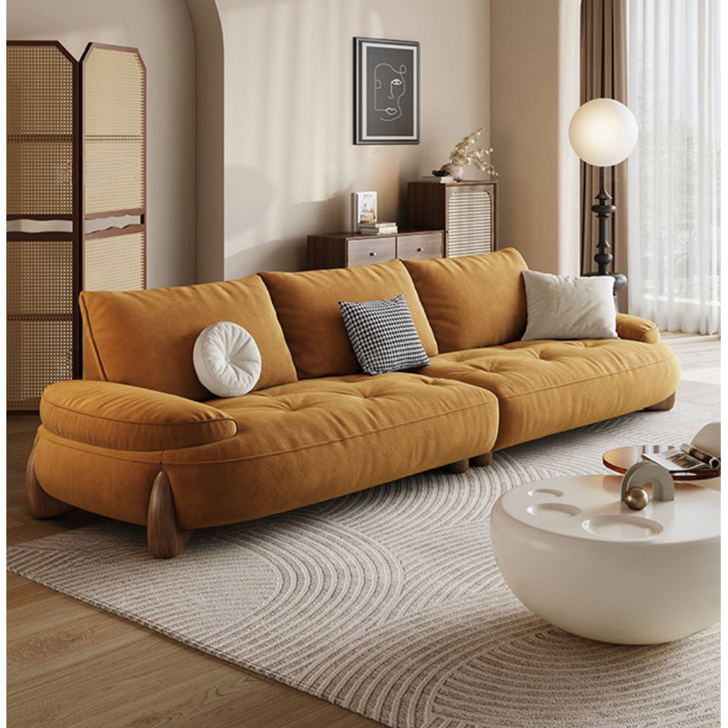 Canapé Creative Creative, Jaune, H 28,35 po x l 110,24 po x P 43,31 po, 2
