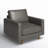 Rumsey 40.5" W Tufted Genuine Top Grain Leather Armchair-1074699607