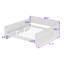 Lit de jour rembourré très grand avec accoudoirs USB-725415152