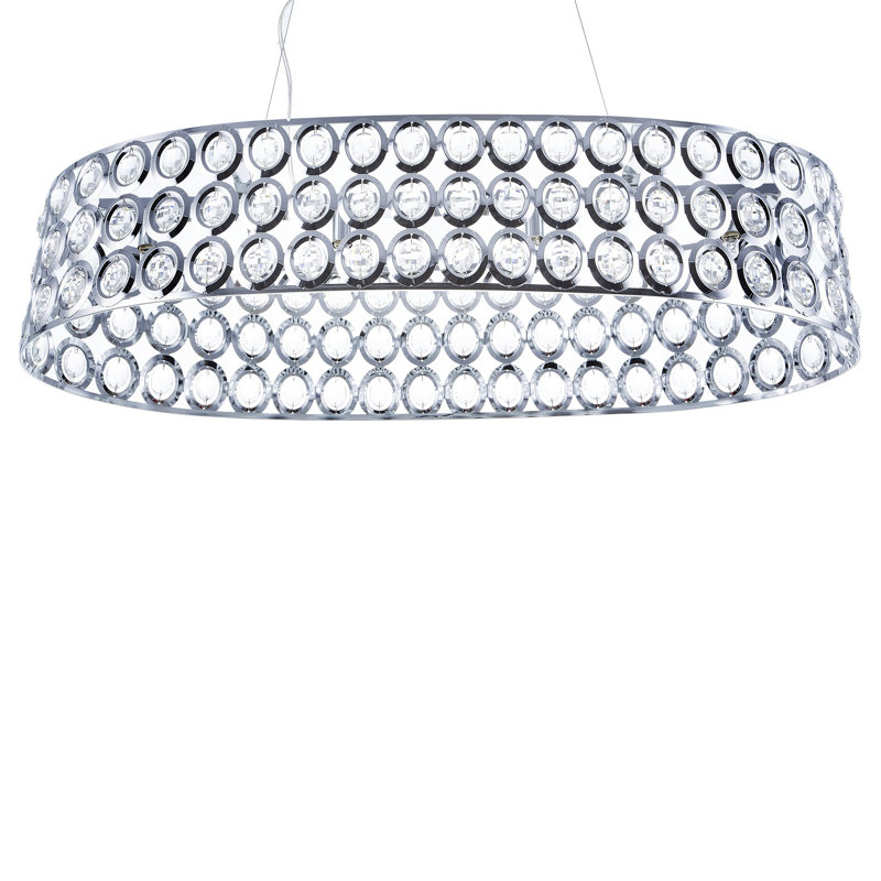 Orlando 4 - Light Chrome Crystal Pendant