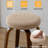 Kaidynn 26 '' Swivel Upholstered Counter Stool with Wood Frame-925806212