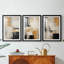 ABSTRACT Series CECLXX - Impression encadrée sur mesure de qualité supérieure - 3 pièces-1406695146-1406695144