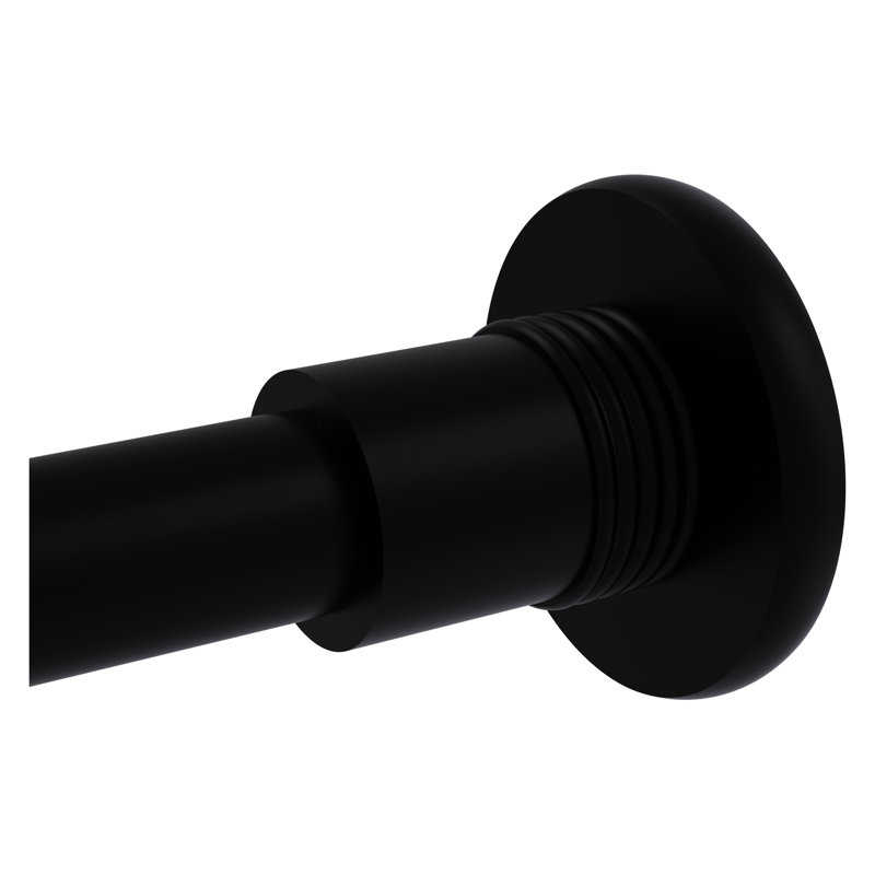 Supports de rideau de douche Goble, Noir mat