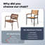 Fauteuil de salle à manger Deen-914259914-915251141
