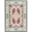Hand-Knotted High-Quality Navy and Red Area Rug