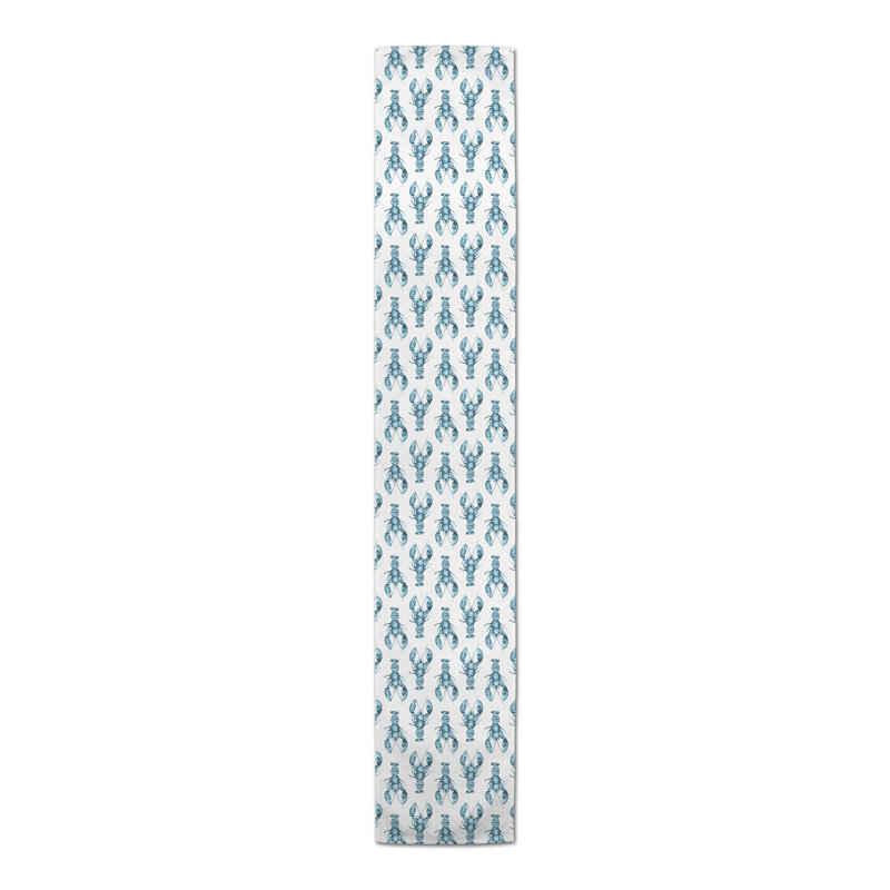 Chemin de table Claybrook, 72 po x 16 po, Bleu