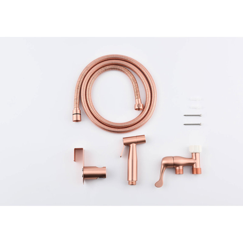 Handheld Bidet For Toilet - Rose Gold Metal, Two Spray Modes, Hygiene Improver, Rust & Corrosion , Easy Setup Water Settings, Rust, , Simple Installation Process