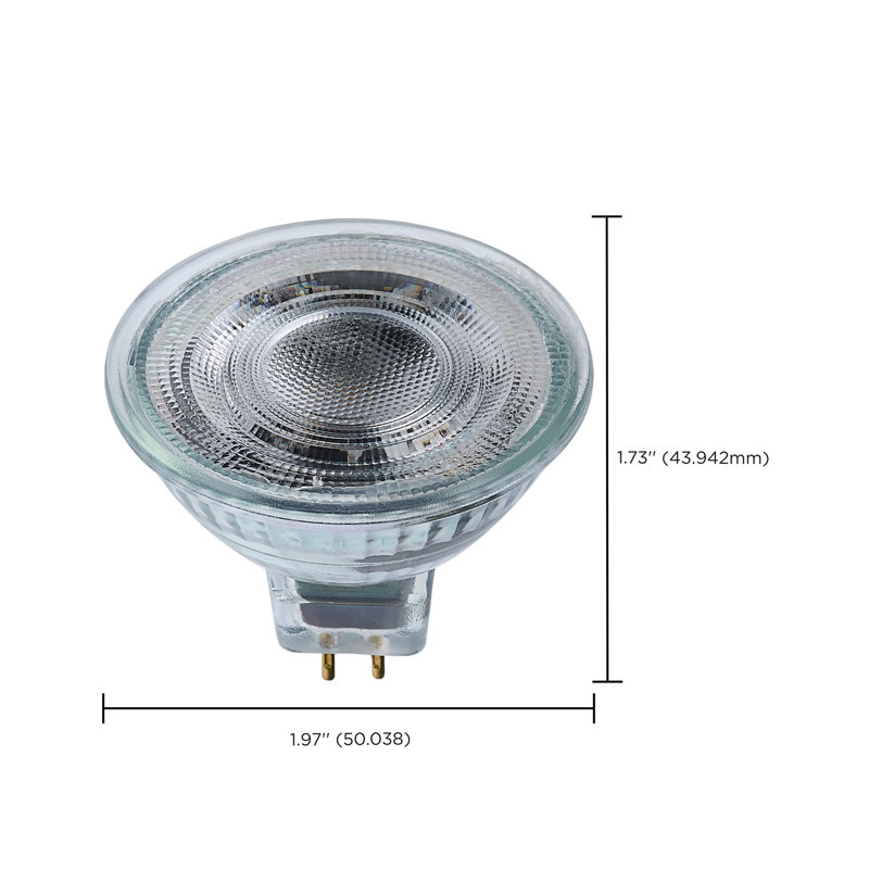 5,5 watts MR16 projecteur DEL CCT GU5.3 base 12 volts, 3500K