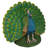 Peacock Plumage Garden Statue