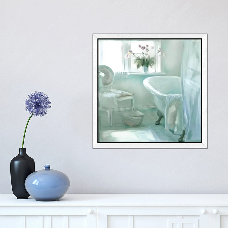 Ambiance by Carol Robinson - Painting, 66.04 cm H x 66.04 cm W, White Framed