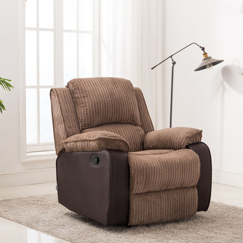 Trevon 94cm Wide Standard Recliner, Brown, Electric