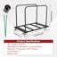 Chariot de table pliable, chariot à panneau de poids lourd en acier avec roulettes 1500 LBS, chariot de bureau pour chaise, garage, maison, bureau