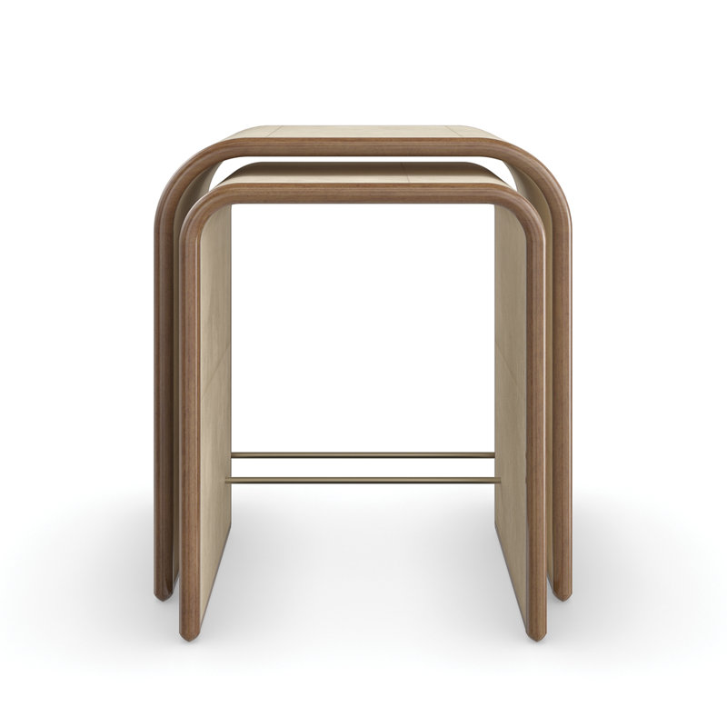Caracole Classic Solid Wood Nesting End Table