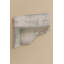 Tablette murale Rough Cut, 4 pi, avec chevilles au fini blanc rustique-1813157573