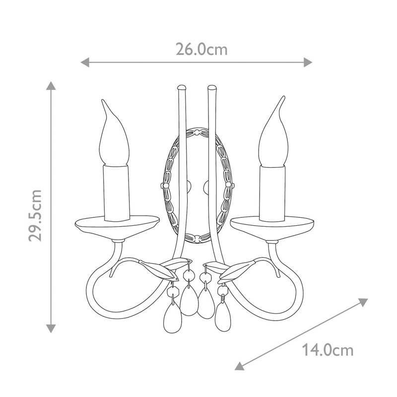 Balmer Candle Wall Light
