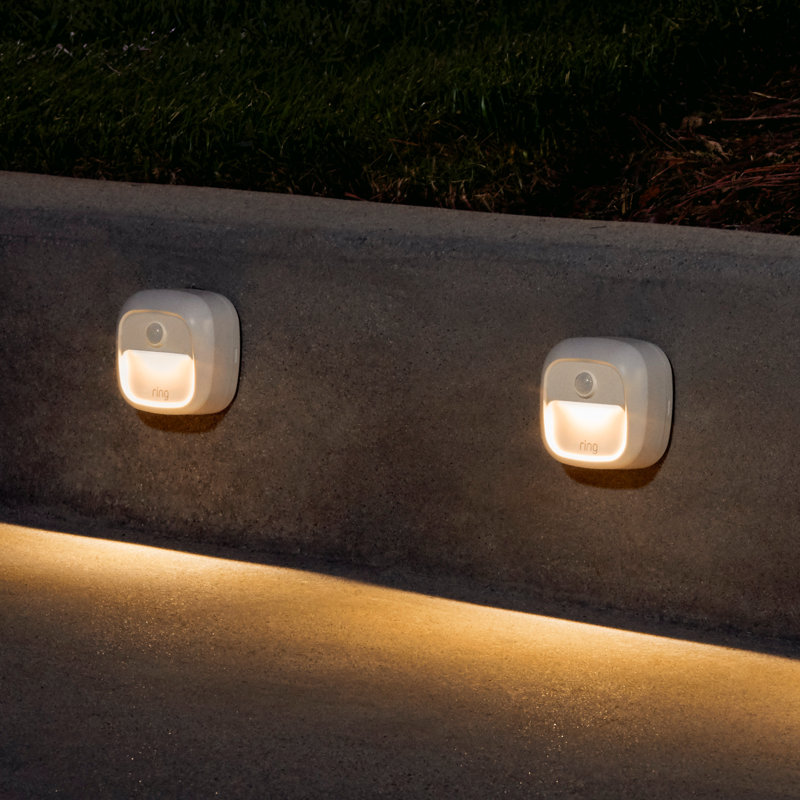 Battery Powered Integrated LED Deck Light, White