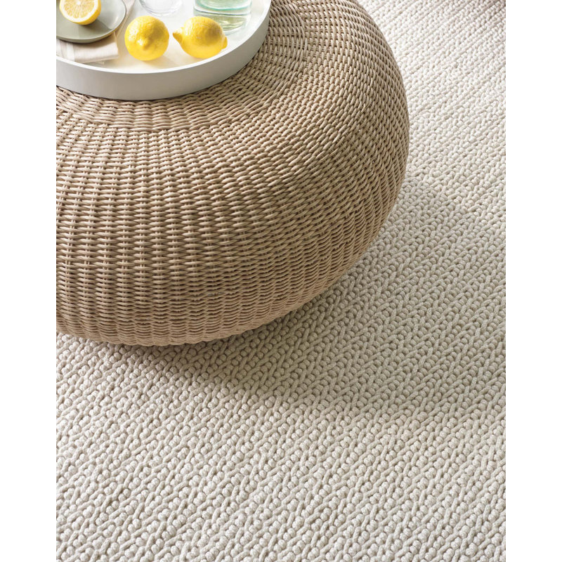 Veranda Ivory Handwoven Performance Rug, Runner 2'6" x 8'