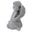 Statue de jardin en forme d'ange assis avec ailes 8,75 po