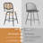 Upholstered Swivel Counter Stool With Rattan Backrest-1282506432-1282506492