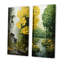 «Yellow Trees Verdant Canopy Patchwork», 2 pièces-247452342-247452345