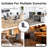 Upholstered Dining Chairs With Chrome Base, Comfortable Kitchen Chairs For Dining Room Or Apartment-1276216638-1276216636